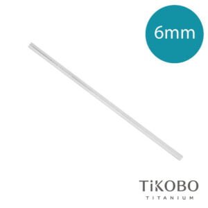 【TiKOBO 鈦工坊】純鈦吸管 - 原色(6mm)