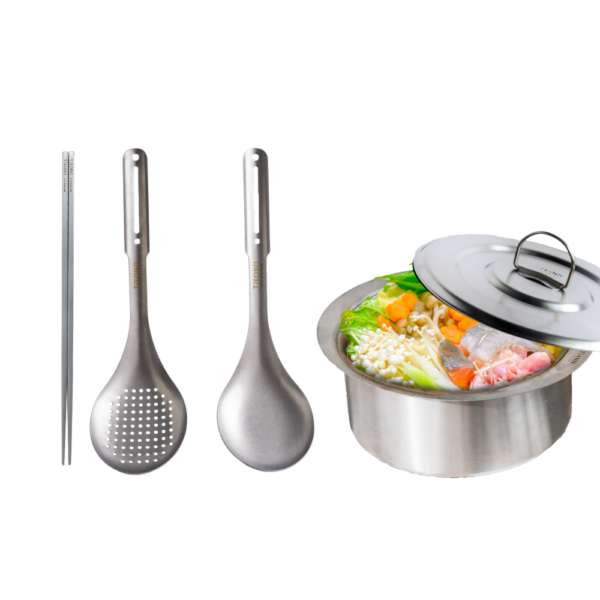 限時特惠~8/21【TiKOBO】煮湯良伴｜純鈦大湯鍋 /純鈦元寶鍋 /料理火鍋 4500ml + 純鈦料理長筷/霸氣湯勺/霸氣漏勺 (任3選2)：圖片 43