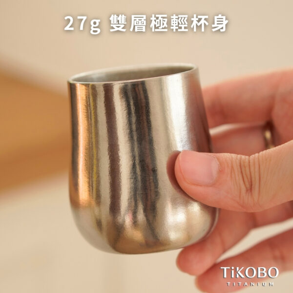 新品 超優惠特推【TiKOBO】買一送一｜純鈦小酒杯 雙層 70ml 鈦酒杯/ 鈦茶杯/ 聞香杯/ shot杯/ 咖啡杯：圖片 9
