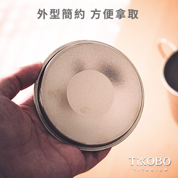 新品【TiKOBO】純鈦小蓋 / 單杯蓋 (適用露營小杯 330ml)：圖片 4